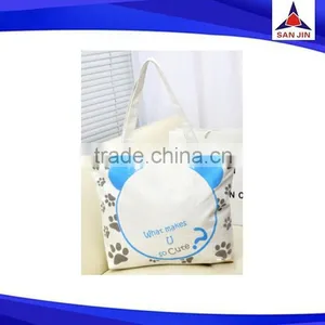 Natural Material With Beautiful Logo Shopping Bag thumbnail-1