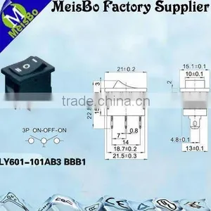ON-OFF-ON R11 Rocker Switch With Three Pins thumbnail-1