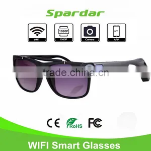 Smart Portable Hands Free Full HD 1080P Video Recorder Smart Glasses With Camera Mounted thumbnail-1