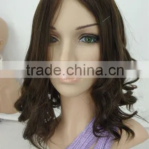 Glueless Wig Hair Jewish Kosher Human Hair Wigs Silk Top thumbnail-1