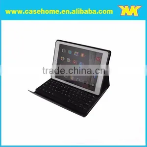 Crazy Horse Pattern Bluetooth Keyboard Leather Leather Flip Case for Ipad Air2 thumbnail-1