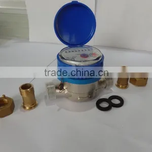 Small Light Brass Single Flow Water Meter DN15-DN25 thumbnail-3