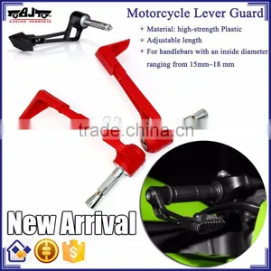 BJ-LG-004 Manufacture Red Bent Style Plastic Motorcycle Lever Guard Protector thumbnail-1