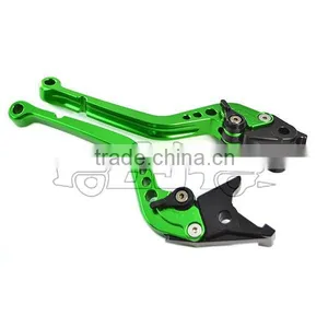 BJ-LS-003 Green Cnc Adjustable Motorcycle Hand Brake Lever for YZF R6 1999-2004 thumbnail-1