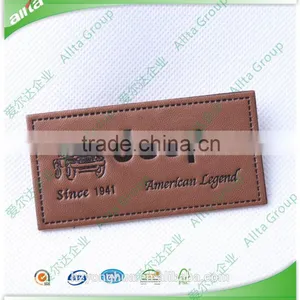 Custom Jeans pu Leather Label, Jeans Leather Patch Labels, Custom Leather Jeans Label thumbnail-1