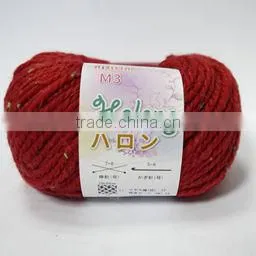 3/5NM 52% ACRYLIC 10% ALPACA 20% WOOL 15% NYLON 3% NEP BLENDED YARN, DYED YAN , HAND KNITTING YARN, NEP YARN thumbnail-1