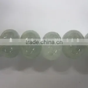 Natural Clear Aquamarine Roundel Bead Mineral Gemstone for Jewelry Making thumbnail-1
