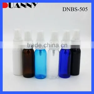 WHOLESALE 50ML CLEAR PLASTIC SPRAY BOTTLES WITH BLACK FINE MIST thumbnail-2