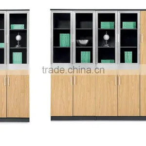 MDF Wood Glass Door Cabinet thumbnail-1