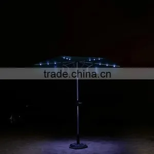 LED Umbrella Wind Resist Standard Size Solar Umbrella Patio Outdoor Solar LED Umbrella Quality Choice thumbnail-3