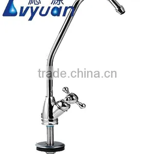 Gooseneck Stainless Steel Kitchen Wall-mount Sink Faucet Brush thumbnail-1