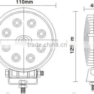 Waterproof 9~32v High Lumen Led Work Light 24w Offroad Led Spotlight Wholesale Led Worklight thumbnail-4