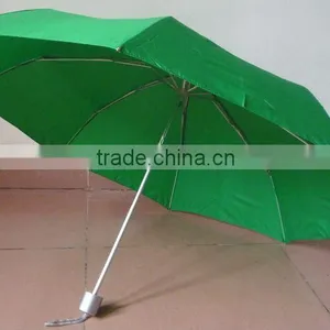 Hot Sale Aluminum Frame Green 3 Folding Light Umbrella Made in China thumbnail-1