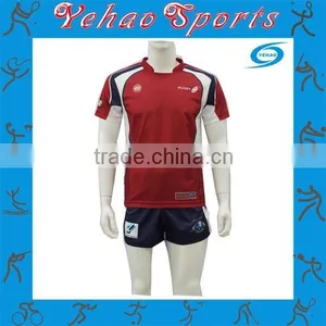 Manufacturer Sublimated Custom Rugby Uniform for School Team thumbnail-1