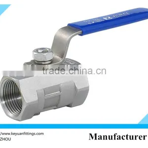 1000wog 1pc Reduce Bore Ball Valve Stainless Steel thumbnail-1