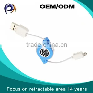 High Quality Mobile Phone Charging Retractable USB to Micro USB Cable With High Speed thumbnail-1