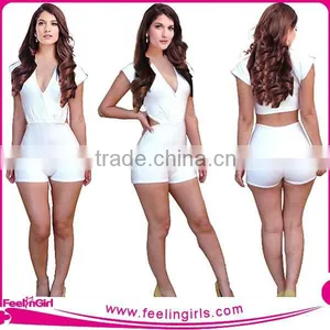 Wholesale Hollow Out White Jumpsuit thumbnail-1