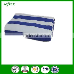 China Wholesale Custom Bathroom 100% Cotton Navy Stripe Beach Towel Supplier's Choice thumbnail-1