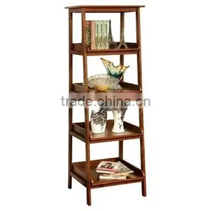 Supermarket 4 Tier Wood Display Shelf thumbnail-1