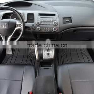 Rubber Floor Mats - Heavy Duty Rubber Liners for Cars Trucks & SUVs thumbnail-6