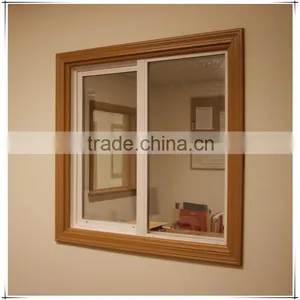 High Quality Wood Color PVC Matal Aliding Window Factory in Foshan thumbnail-6