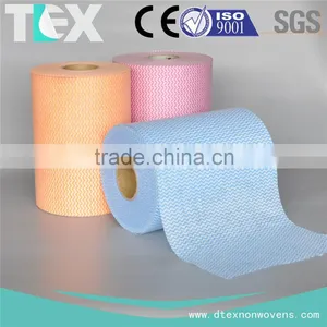[D-TEX] Colored Printed Viscose & Polyester Spunlace Nonwoven Jumbo Rolls thumbnail-1