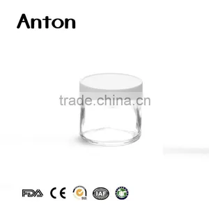 Bulk Cosmetic Jar Glass With Ribbed Plastic Caps thumbnail-1