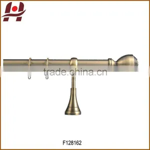 F128162-metal Iron Aluminium Stainless Steel Brass Plated Plain Twisted Extensible Telescopic Window Curtain Poles Rods Pipes thumbnail-1