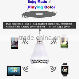 Bluetooth Smart RGBW LED Light Bulb Speaker thumbnail-2