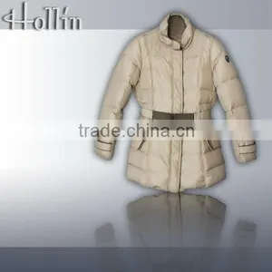 Women Down Jacket With Belt and High Quality 2016 thumbnail-1
