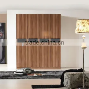 Modern Wooden Functional 4 Door Wardrobe thumbnail-1