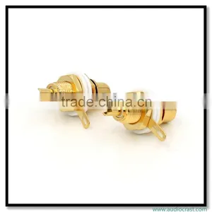 HIFI Audio OEM RCA Phono Chassis Panel Mount RCA Female Socket Metal Connectors thumbnail-4