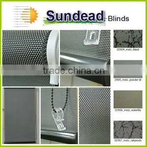 Double-printing Pattern Blackout Shiny Vinyl Fabric Roller Shade Roller Blind thumbnail-5