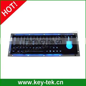 66 Keys Compact Format Vandal Proof IP65 Stainless Steel Industrial Illuminated Laptop Keyboard thumbnail-2