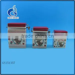 Popular Bulk Ceramic Tea Sugar Coffee Canisters thumbnail-3