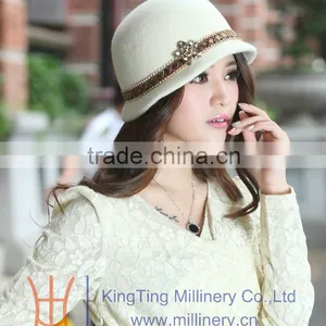 Fashion Winter Women Church Party Hats Fedora thumbnail-2