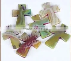 High Quality Agate Bullet, Cross Handicraft Ornaments thumbnail-4