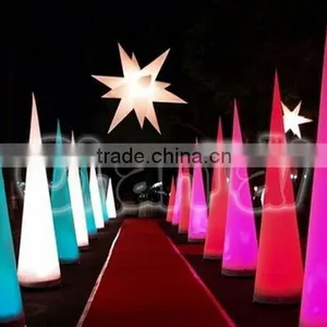 2015 Hot-Selling Inflatable Lighting Cone for Party Decoration With Fan thumbnail-1