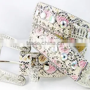 Women Rhinestone Belts Rhinestone Concho Belt thumbnail-1