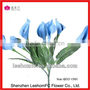 Hot Sale Blue EVA Artificial Calla Lilies Bouquet thumbnail-1