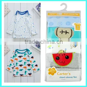 Wholesale 5 Pack Baby T Shirt With Random Color, Custom Baby t Shirts Maker thumbnail-3