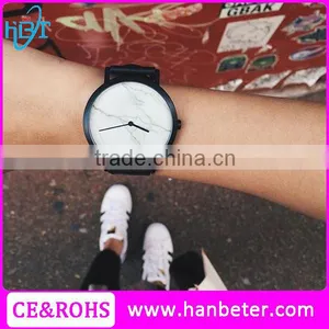 Clear Marble Face Watches Men Luxury Quartz Watches Bezel Japan Movt thumbnail-1