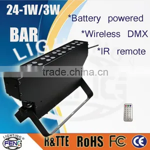 Super Bright 24x1W Battery Powered LED Uplighting for Sale thumbnail-1