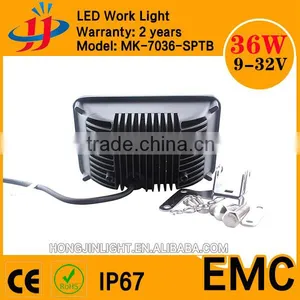 Super Bright IP67 EMC Led Work Light Led Light Flood 36w SUV Light for Car Headlight thumbnail-3