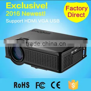 2016 New Cheap HD Home Cinema Projector HDMI LCD LED PC Digital Mini Projectors Support 1080P Proyector Beamer thumbnail-1