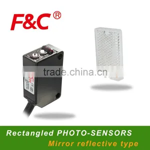 CR-200 Series Rectangled Photoelectirc Sensors, 200cm Mirror Reflective Photoelectric Switches thumbnail-1