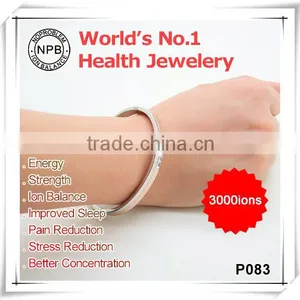 P083 Noproblem FDA Tourmaline Germanium Smart Sports Fitness Personalized Energy Bracelet thumbnail-2