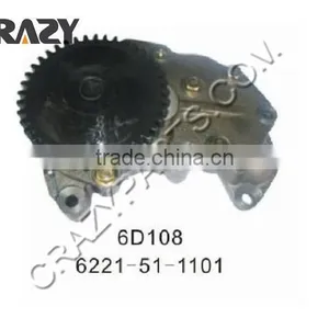 Diesel Engine 6D108 Oil Pump for Excavator Spare Parts 6221-51-1101 thumbnail-1