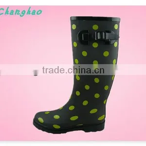 Women Dot Style Rubber Rain Boots thumbnail-5