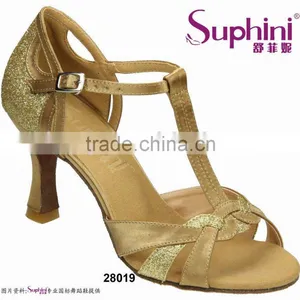 2014 Popular Gold Ladies Salsa Dancing Shoes thumbnail-1